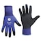 Ge Coated Gloves, Sandy Nitrile, Blue/Black, M 1 PR GG271MC - alternate 1